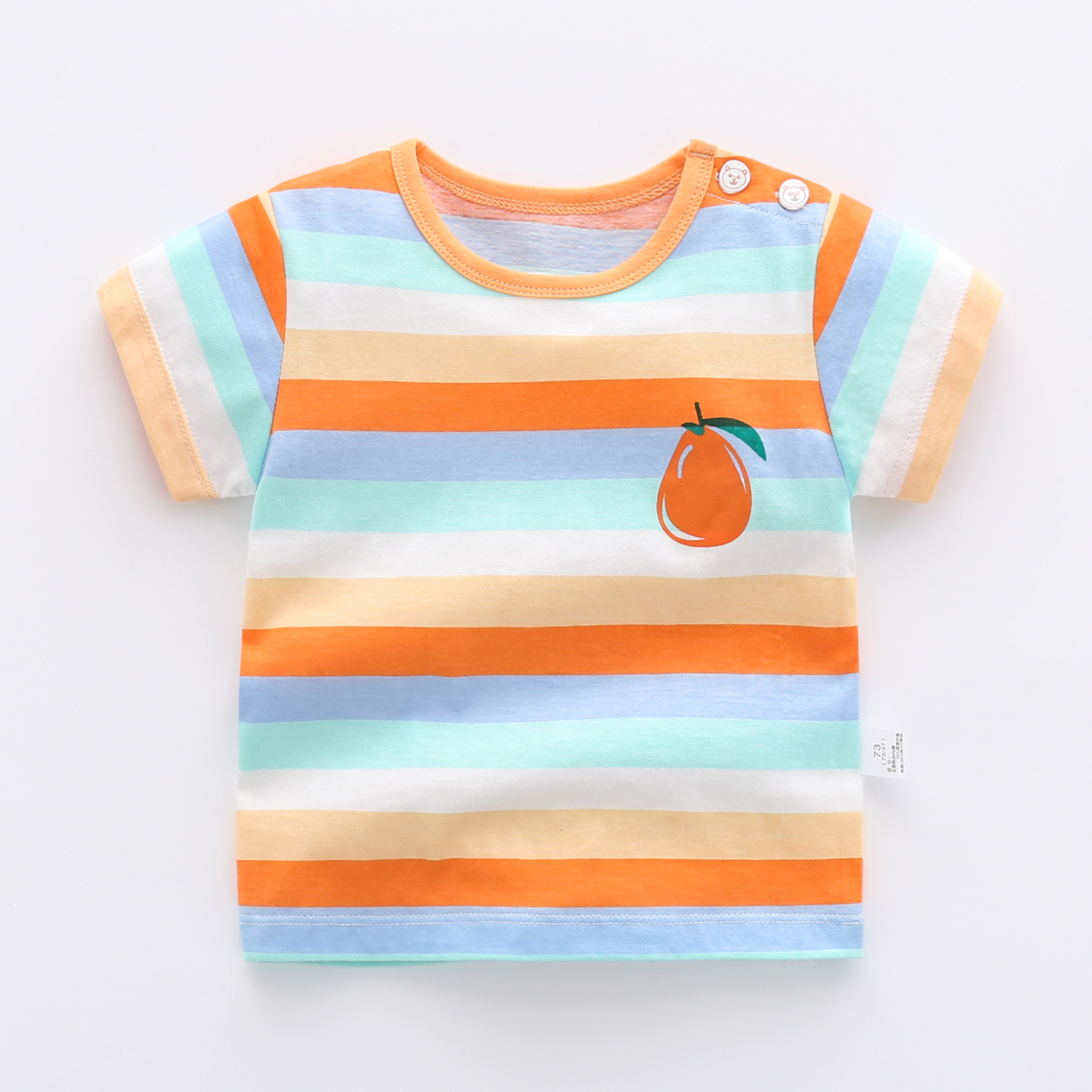 宝宝纯棉短袖t恤婴儿女夏季夏装薄款男童装0岁1幼儿上衣3小童半袖