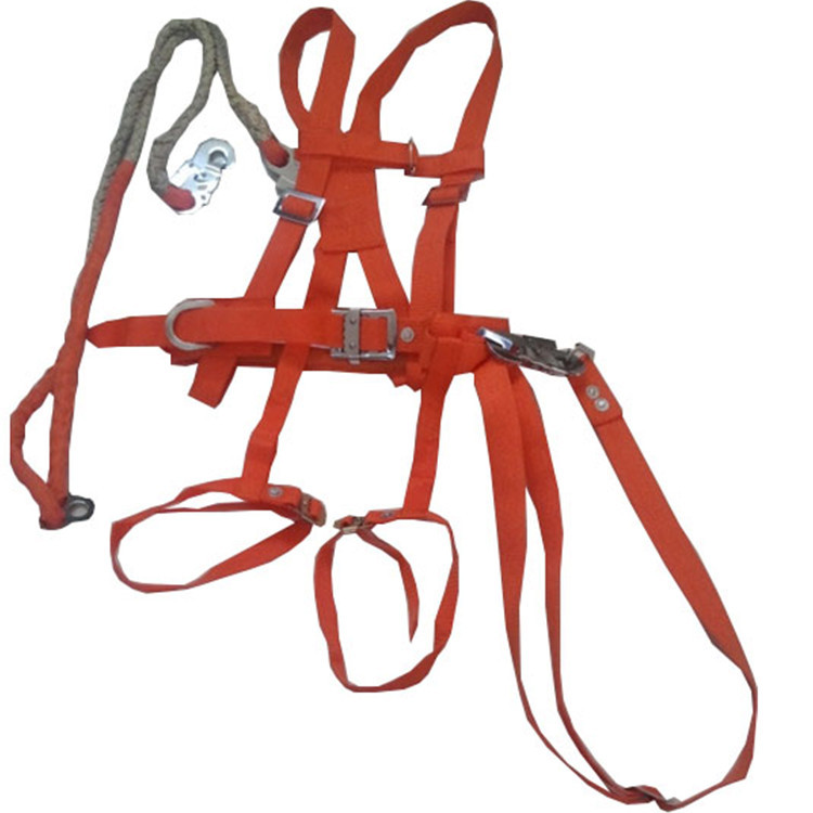 电工全身式安全带丙纶双保险安全带建筑工地双大钩尼龙绳厂家供应