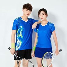 正品羽毛球服套装男女新款速干短袖运动上衣吸汗乒乓球排球比赛服