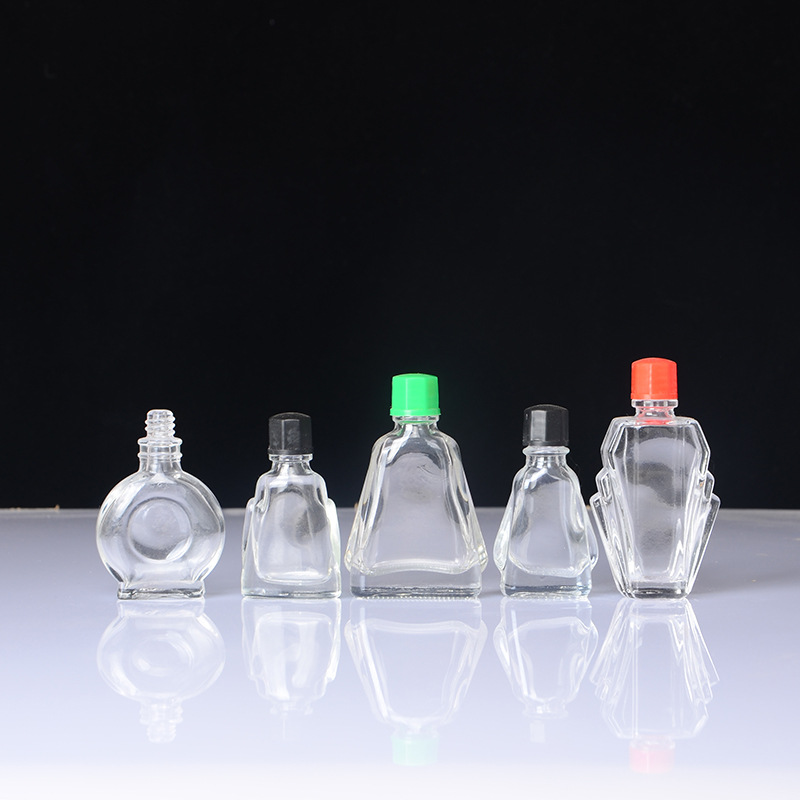 风油精瓶扁形3ml红花油玻璃活络油空瓶子小口水仙清凉油分装6毫升