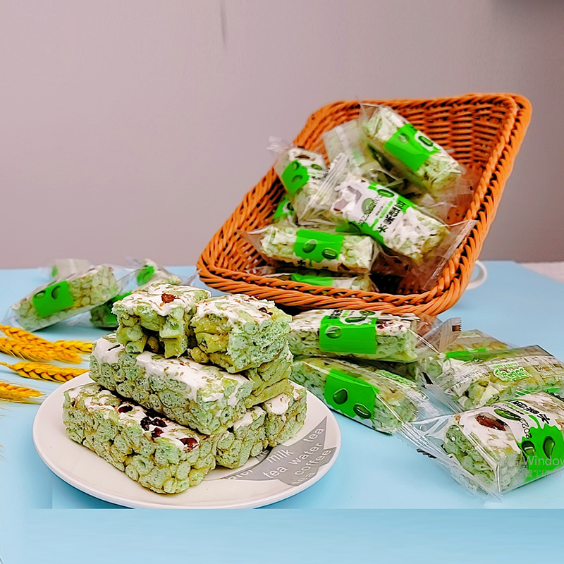 阿萨郊新款绿豆沙琪玛 网红办公小零食绿豆奶盖沙琪玛