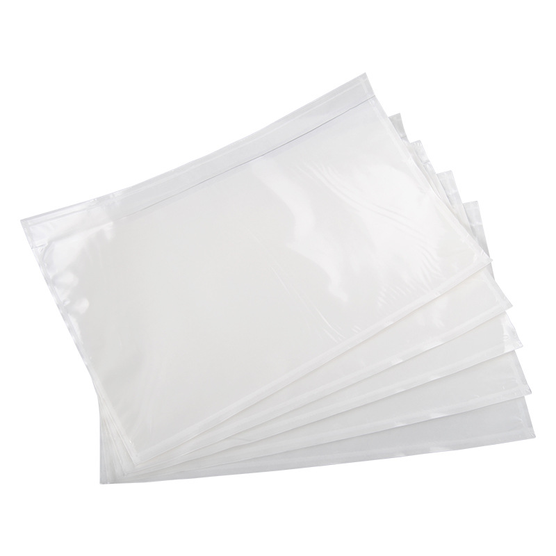 Transparent Backing Bag Thickened List Single Bag Packing List Self-Adhesive Bag Document Bag Express Invoice Backing Bag