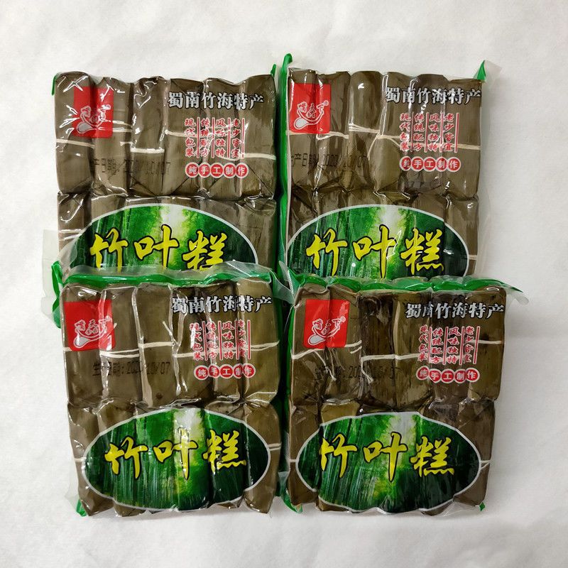四川特产竹叶糕4袋48个宜宾传统小黄粑零食糕点-阿里巴巴