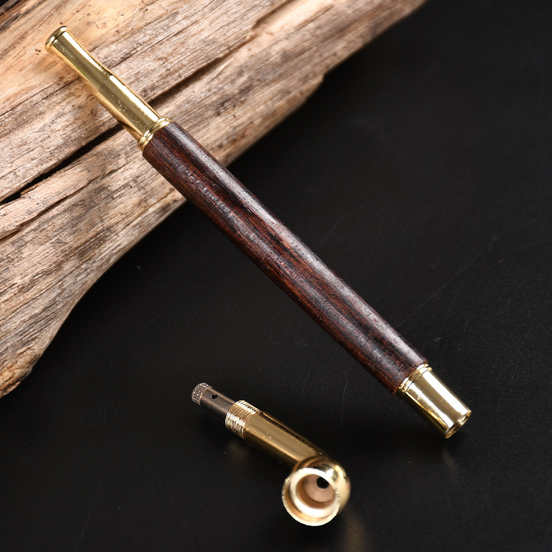 降真香红烟嘴拉杆过滤器木质可清洗拉杆粗细两用烟嘴-阿里巴巴