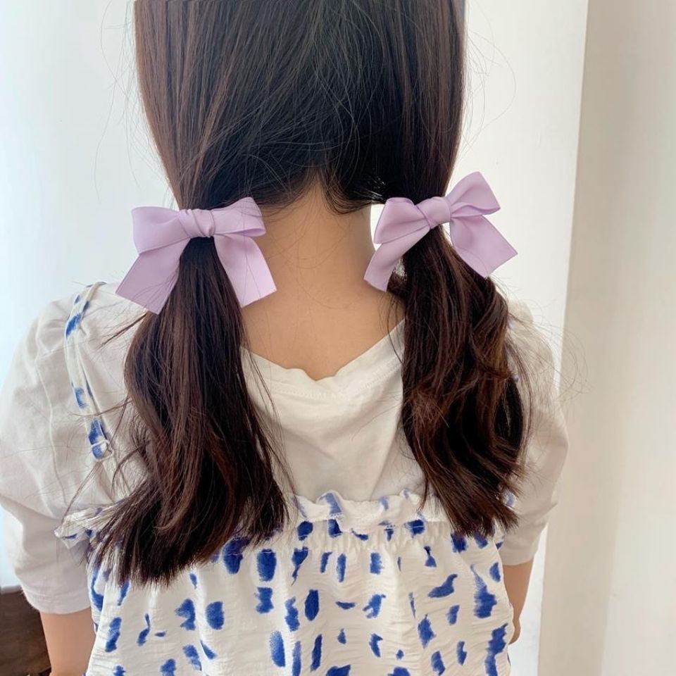 小蝴蝶结发夹扎头绳女新款后脑勺可爱女童双马尾发饰少女发圈头饰