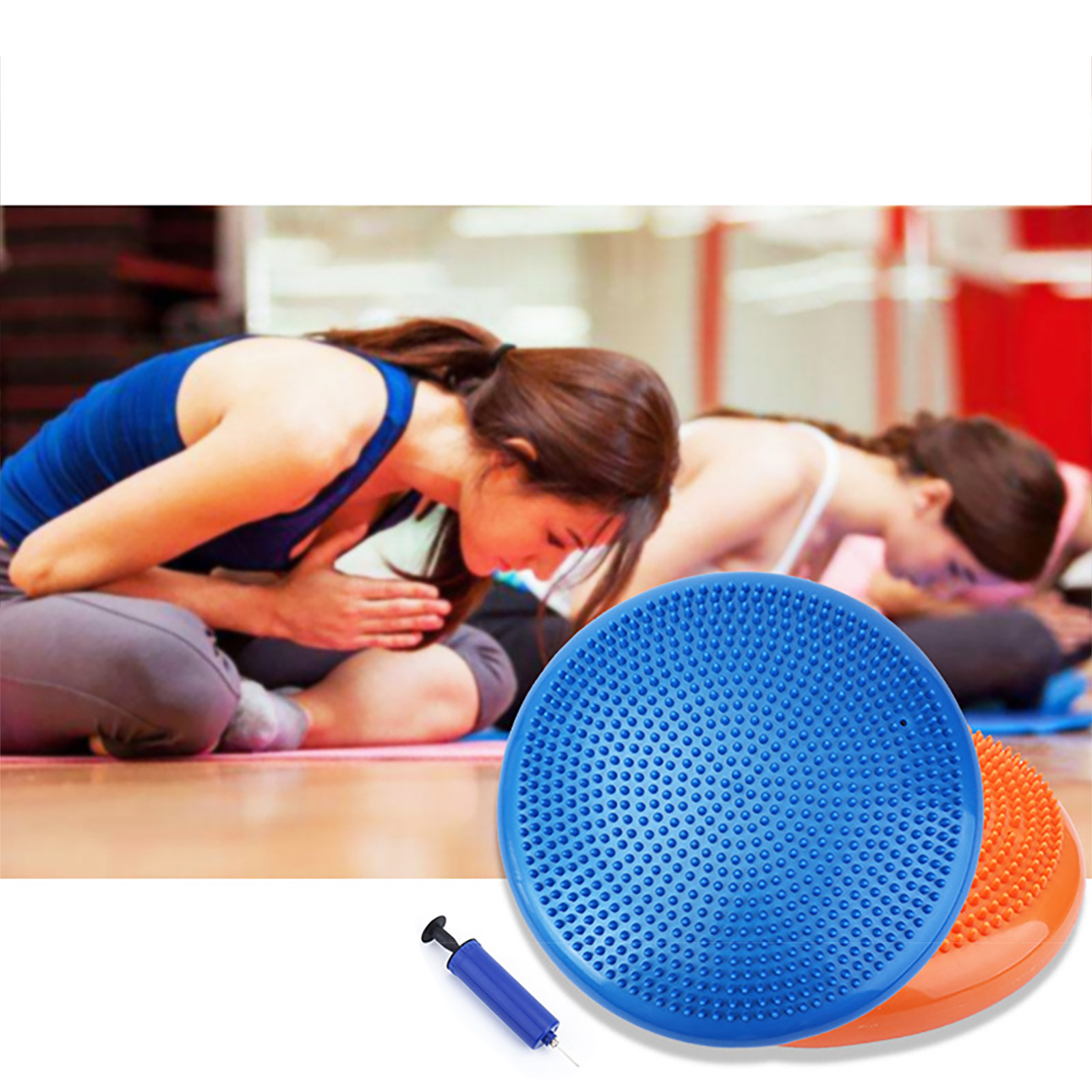 平衡垫加厚瑜伽垫扁平垫瑜伽坐垫按摩垫瑜伽训练器锻炼健身器材