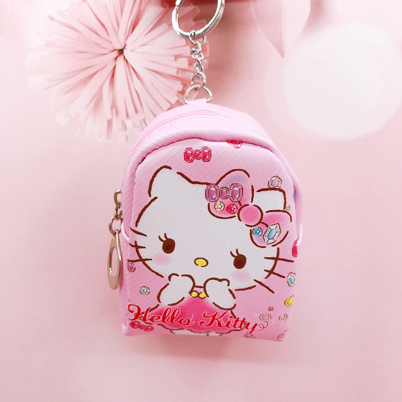 Cute Cartoon Clow M Small White MLD Pom Pom Purin Mini Backpack Coin Purse Coin Bag Key Case Pendant