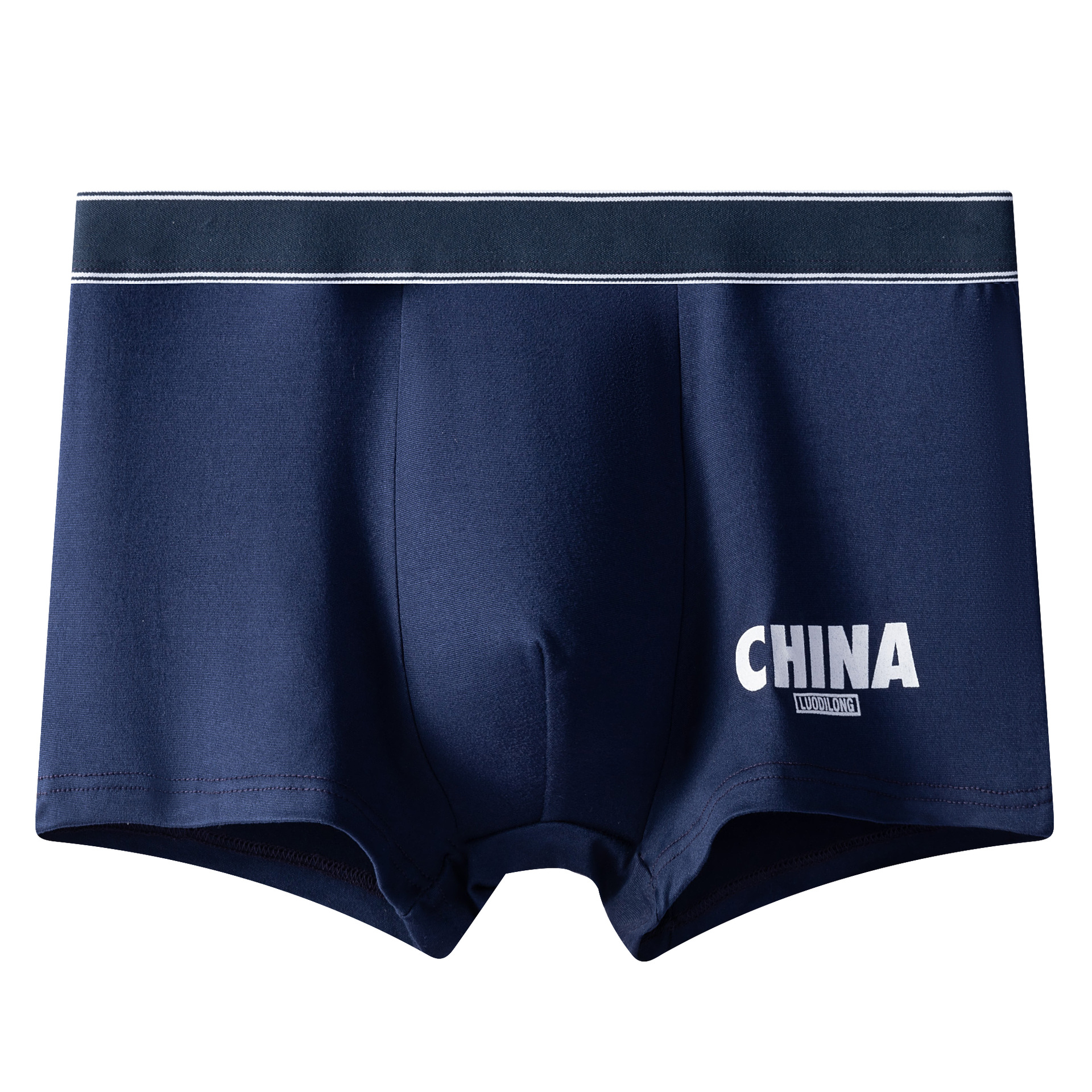 中国风男士内裤男平角裤无痕青少年中腰国潮版印花四角裤现货批发