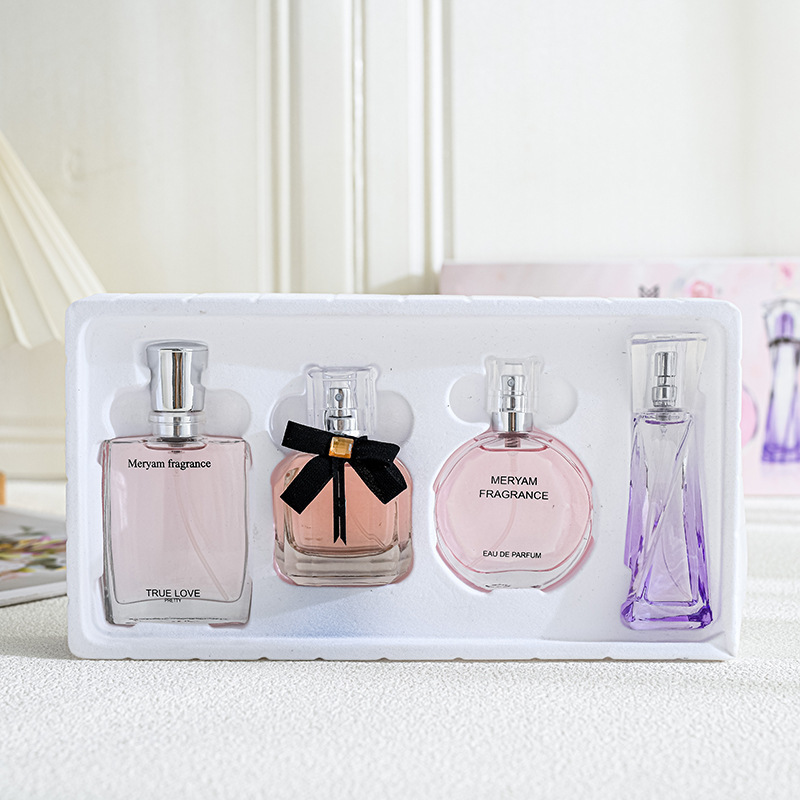 Perfume Kit Women's Four-Piece Set Niche Perfume Women's Long-Lasting Light Perfume Fresh Student Gift Box in Stock Wholesale