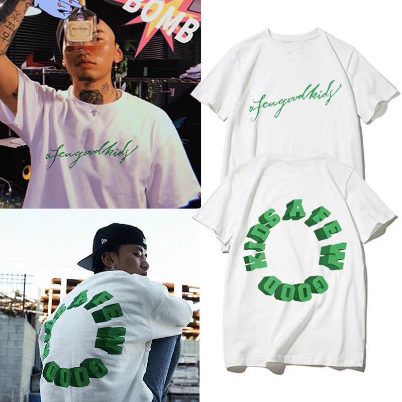 fff马思唯联名afgk印花短袖男女a few good韩版潮牌宽松t恤-阿里巴巴