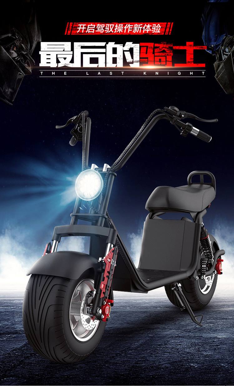 外贸出口eec认证哈雷电动摩托车1500w锂电池电瓶车宽轮胎电动车