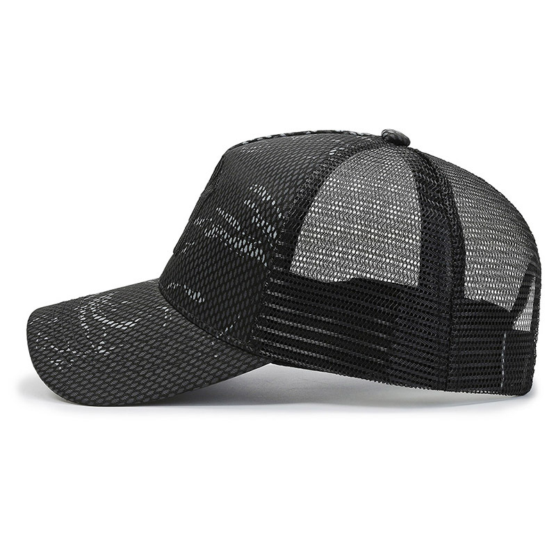 New Summer Hat Male Letter All-Matching Embroidered Couple Sun Protection Baseball Cap Sports Mesh Cap Travel Peaked Cap Men