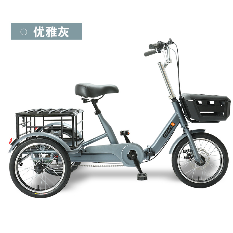 folding tricycle pedal elderly scooter household small bicycle adult leisure source factory new