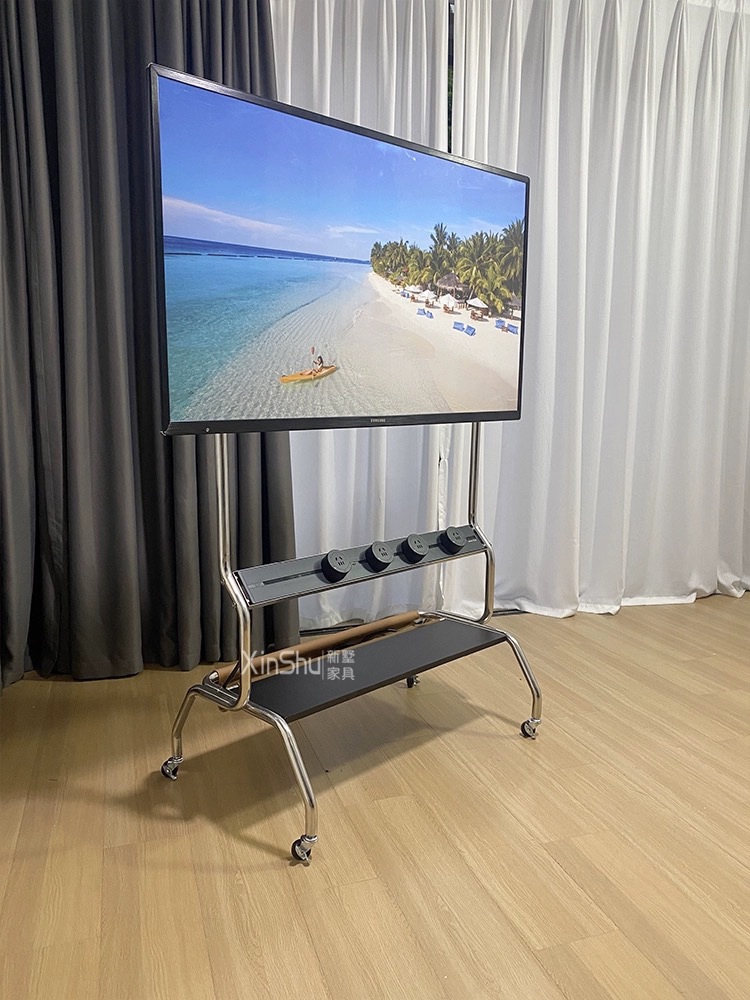 电力轨道电视架108*52*133cm,颜色尺寸可定流光液晶电视机支架可移动