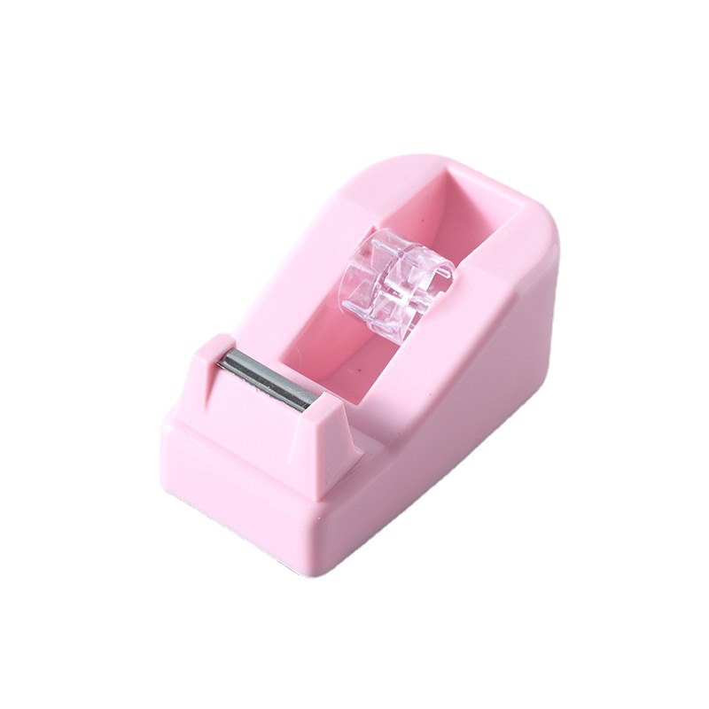 Creative Color Desktop Office Tape Dispenser Packaging Cutter Cross-Border Direct Supply Macaron Color Small Size Tape Base