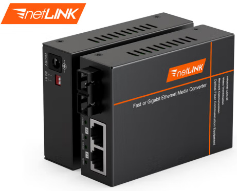 netlink  HTB-GS-03/2GE千兆双纤单模双电口光纤收发器一台