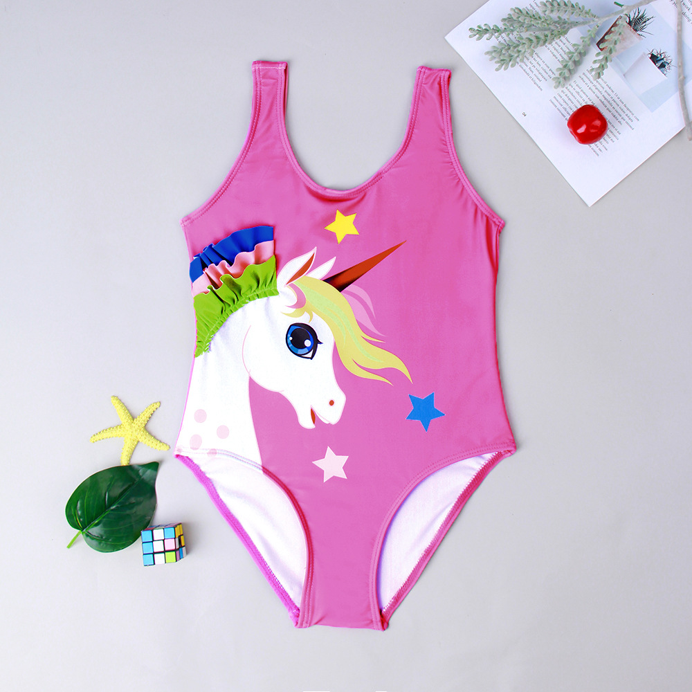 新款儿童泳衣分体印花儿童游泳衣温泉度假舒适高弹儿童宝宝批发