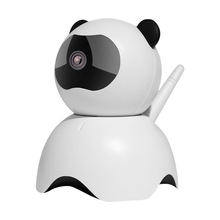 熊猫无线摄像头 355度旋转家用监控 wifi手机远程婴儿看护器