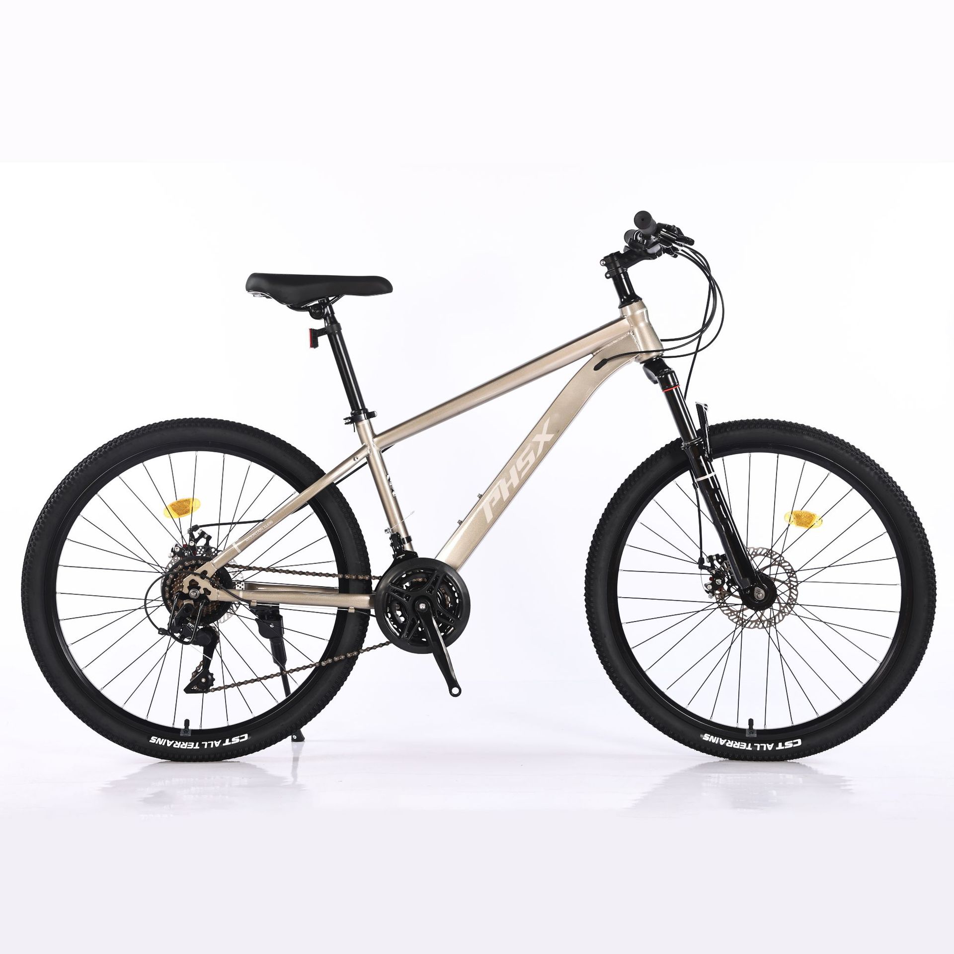 Factory Wholesale Mountain Bike Double Disc Brake Phsx24 Inch 26 Inch Carbon Steel Blueprint Outdoor Variable Speed Shock Absorber Bicycle