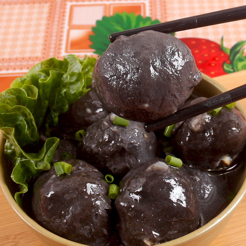 平海墨汁墨鱼丸涮锅关东煮串串冷冻食品火锅丸子商用半成品2.5kg