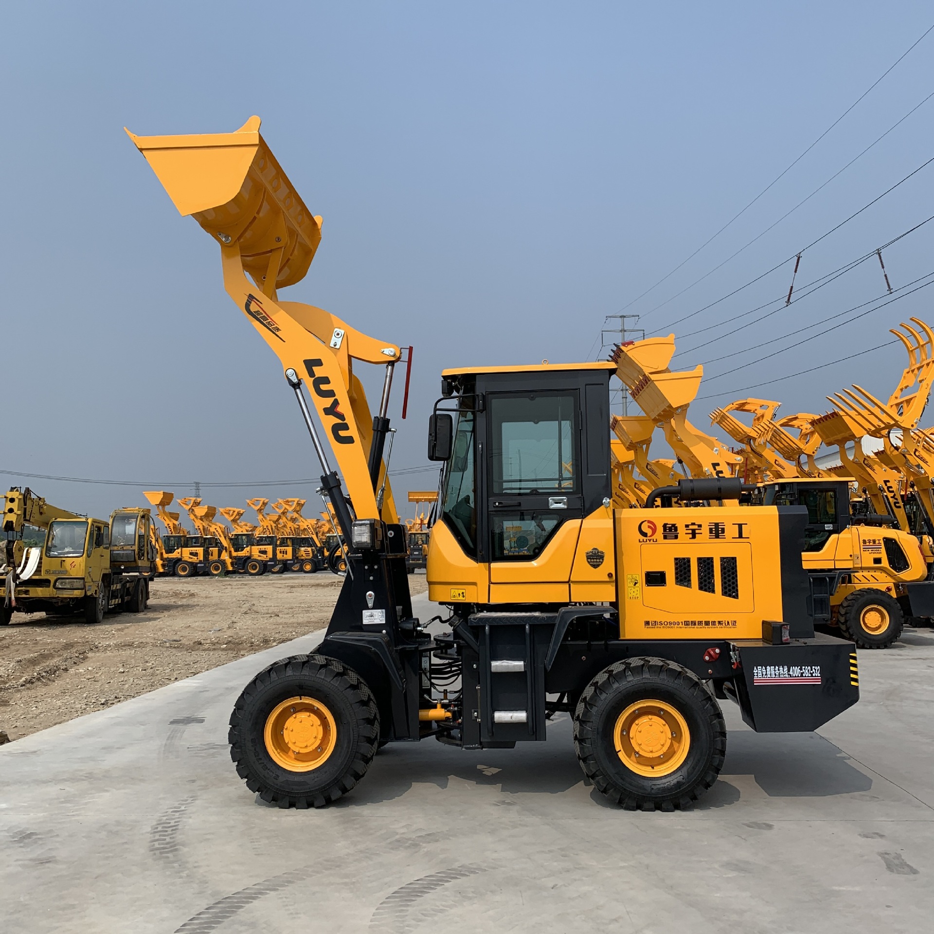 鲁宇多型号工地装载机加长臂大动力柴油国三农用装载机