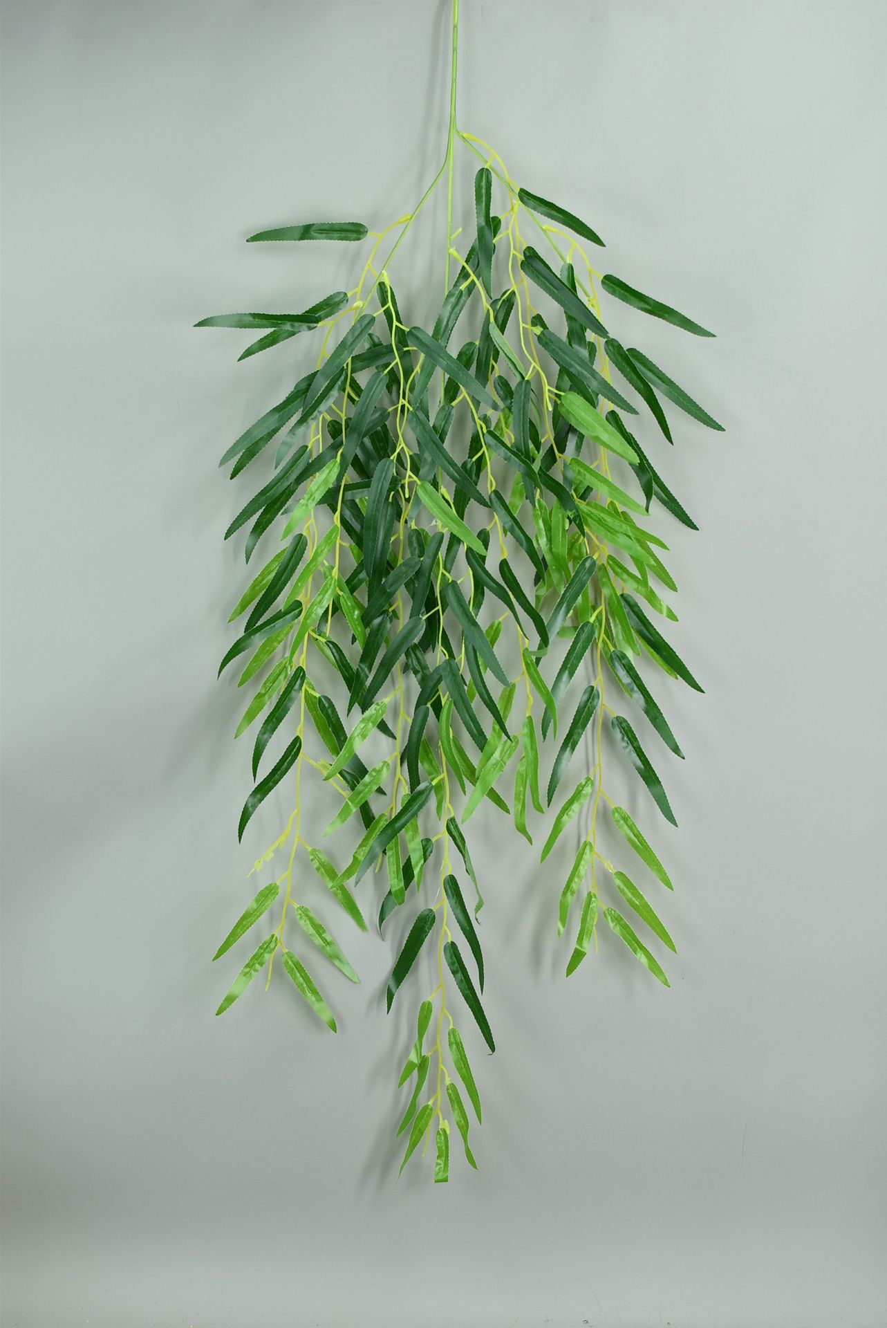 仿真柳树叶 园林工程造景假树枝叶吊顶假叶子 过胶柳树叶