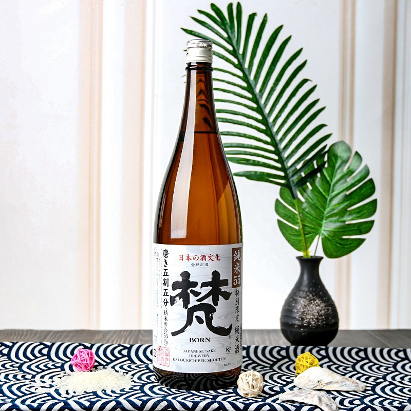 日本原瓶进口清酒 山田锦梵纯米大吟酿清酒 梵55五割五分1800ml