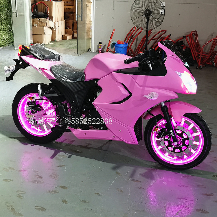 北极光国四电喷摩托车跑车小忍者大排量水冷机车地平线趴赛可上牌