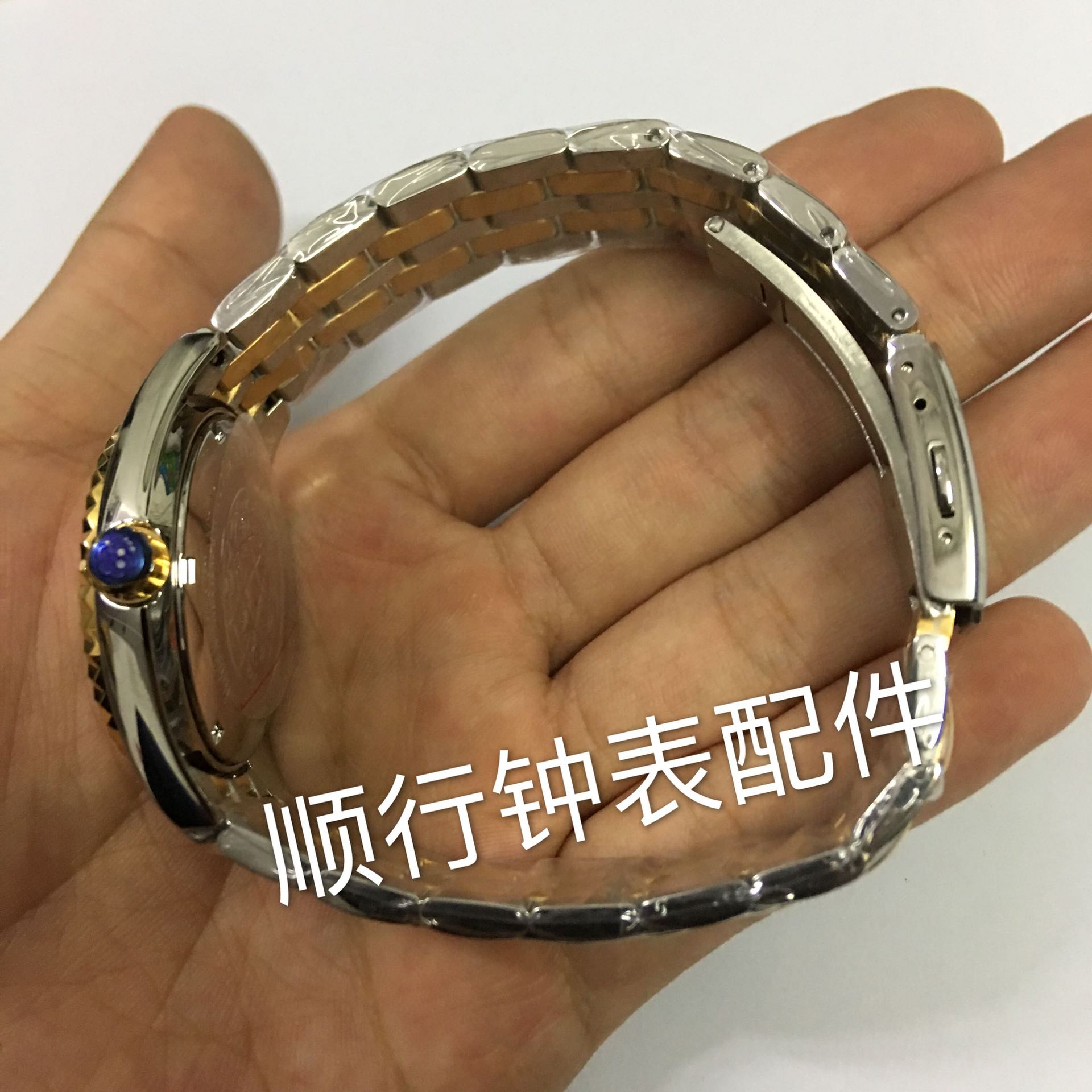 手表配件787表壳全钢 实心表带瑞士2834 2836 2846机芯表壳数字款