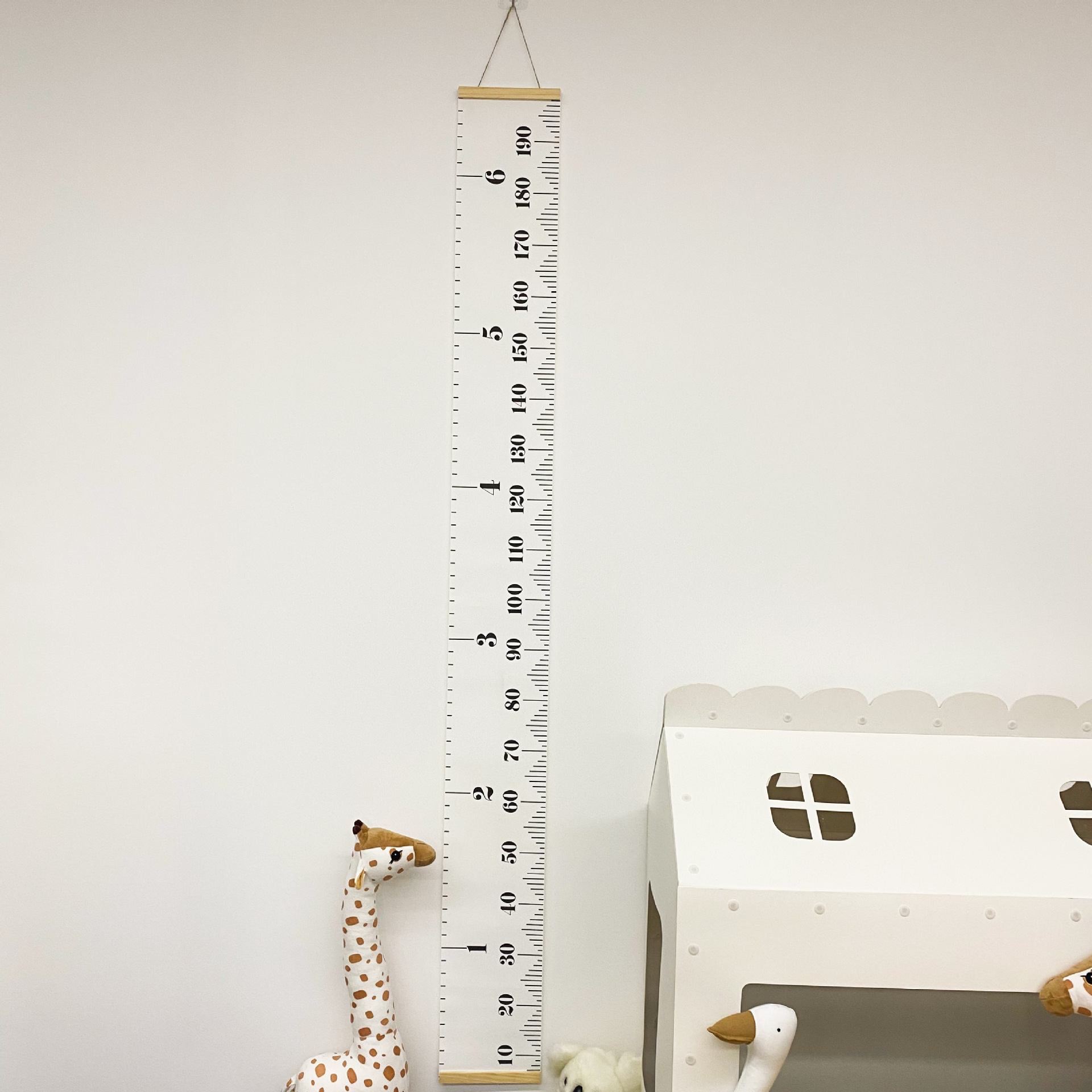 定制跨境儿童身高尺卡通印花身高尺儿童房装饰挂画量身高墙贴