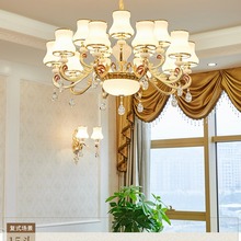 厂家批发欧式铁艺奢华客厅吊灯现代创意卧室餐厅美式水晶灯具