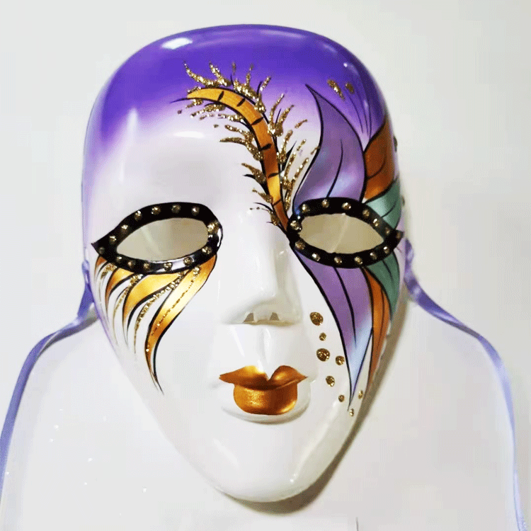 新款彩绘全脸面具威尼斯化妆舞会面具厂家批发爆款面具