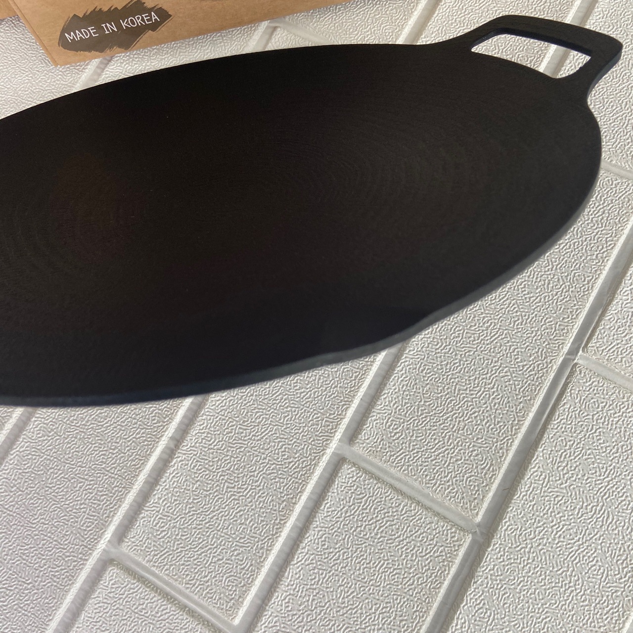 韩国吃播兴森同款onhwa不粘浅平口锅露营野外餐烧烤锅部队烤肉盘