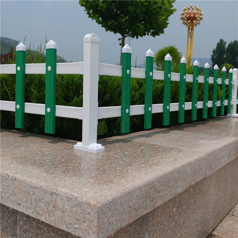 pvc草坪护栏塑钢围栏栅栏户外花池白色塑料小篱笆绿化带花园栏杆