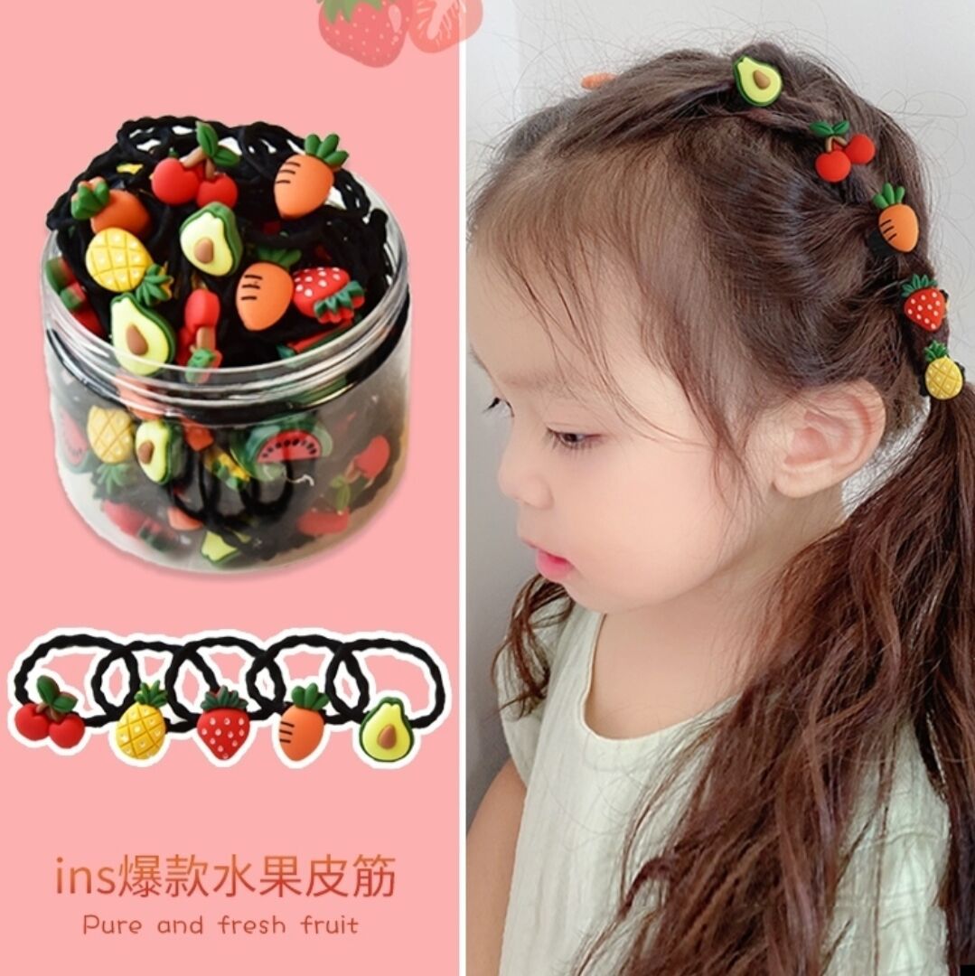 Internet Celebrity Children's Hair Rope Does Not Hurt Hair Belt Tire Girls Hair Band Baby Hair Accessories Infant Hair Rope