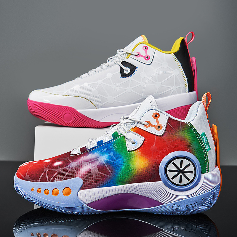 幻影3鸳鸯篮球鞋男实战水泥地防滑比赛鞋子大码时尚夜光运动鞋潮