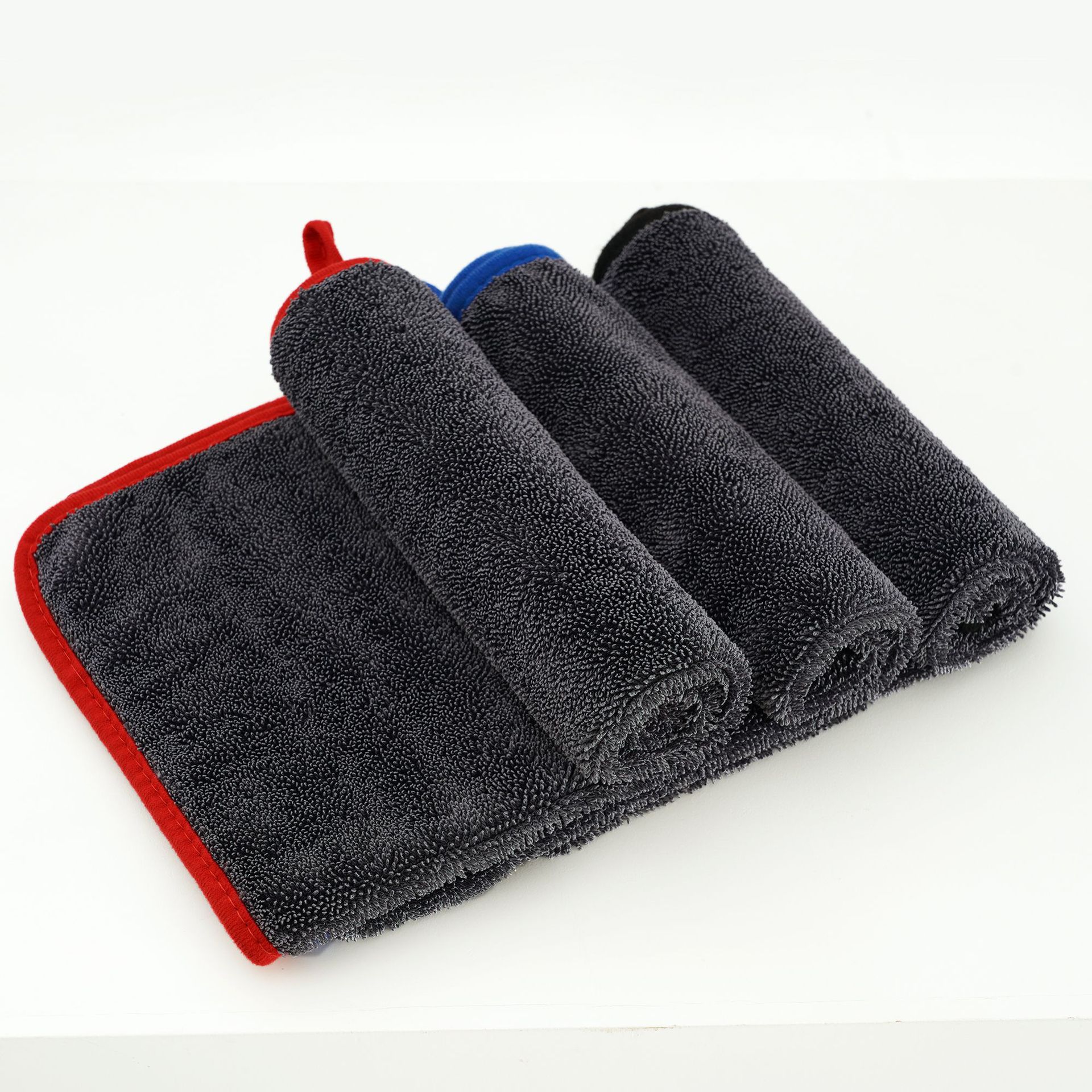 Car Beauty Home Cleaning Double-Sided Braid Cloth Car Wash Towel Absorbent Car Towel Thick Fine Fiber Rag