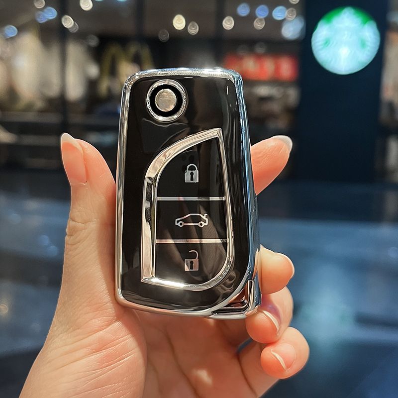 丰田卡罗拉钥匙套专用凯美瑞雷凌荣放rav4威兰达亚洲龙chr汽车扣 图片