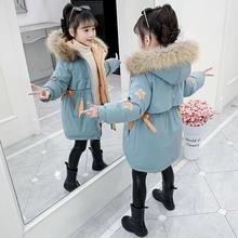 女童2022新款童装韩版棉衣派克服冬装中大儿童外套加厚棉服棉袄时