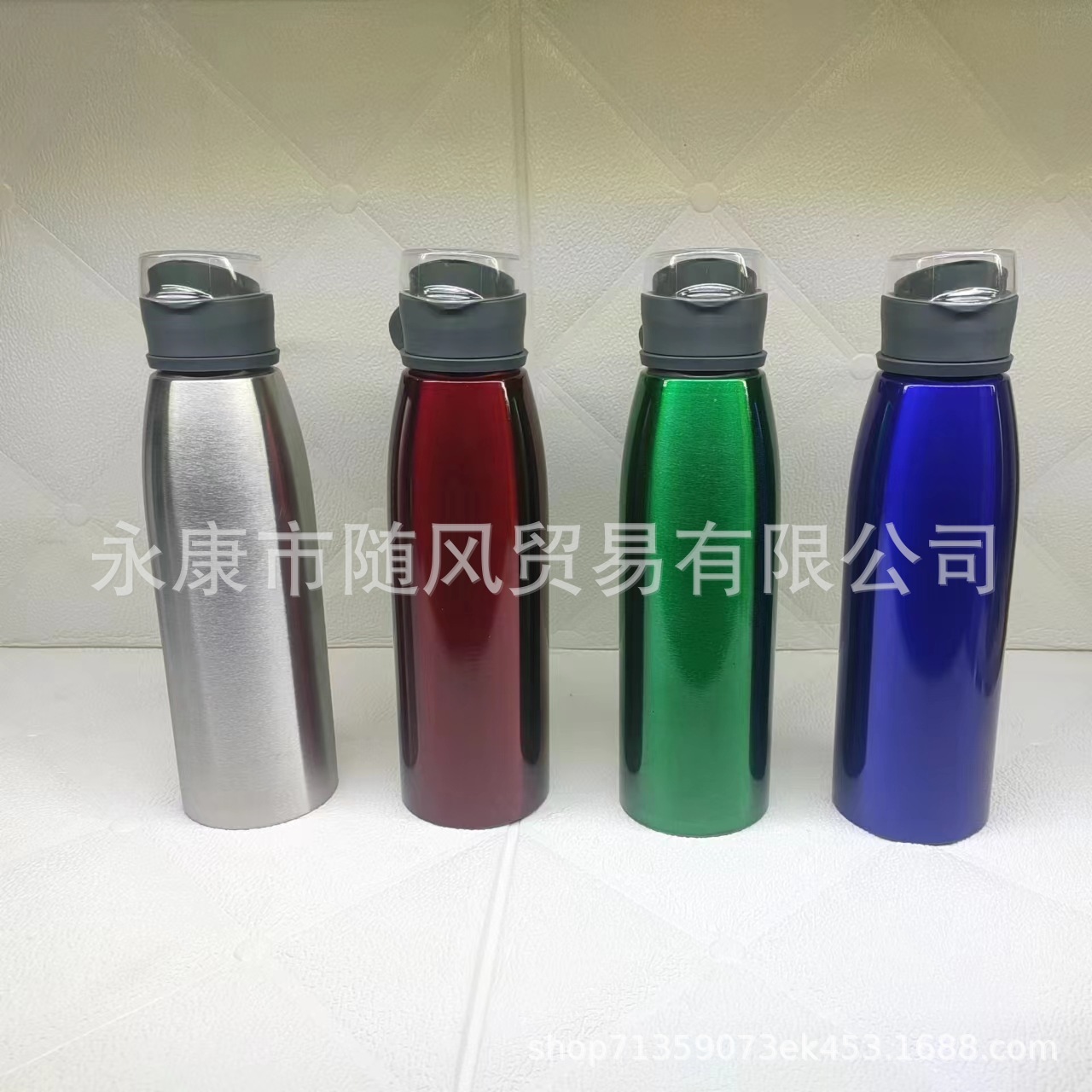 New Stainless Steel Handle Sports Kettle Factory Direct Outdoor Portable Water Cup Bounce Cover Printable Logo