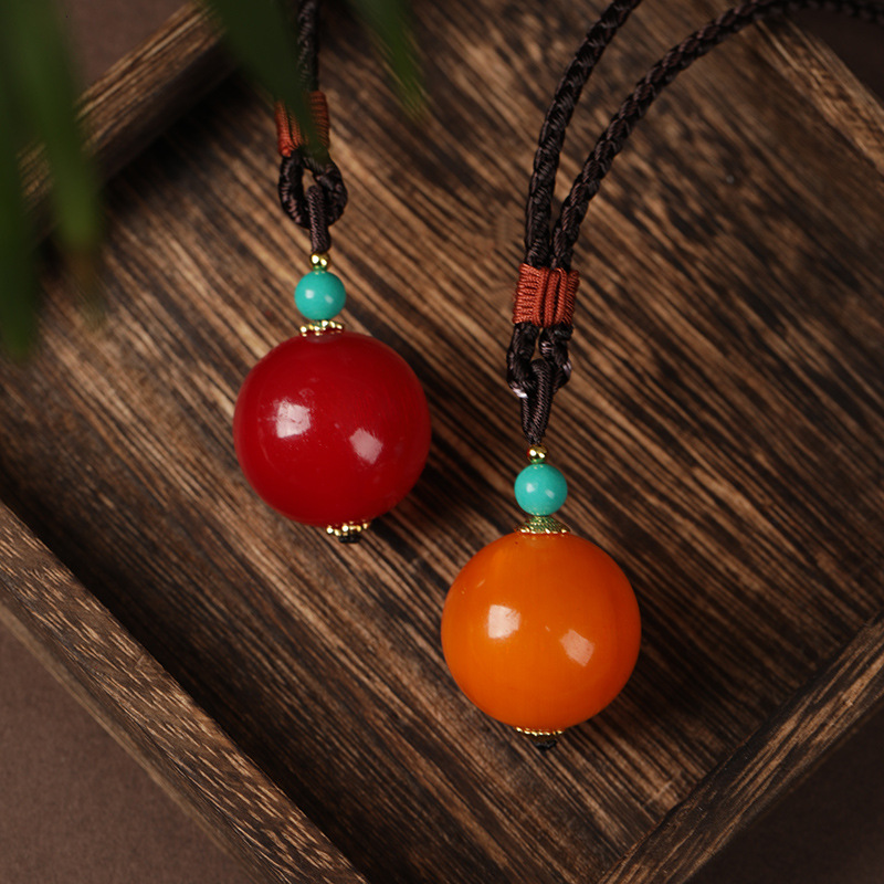 黄金甲锁骨链男女款山龟甲制作仿象皮纹理可见山龟珠子文玩饰品