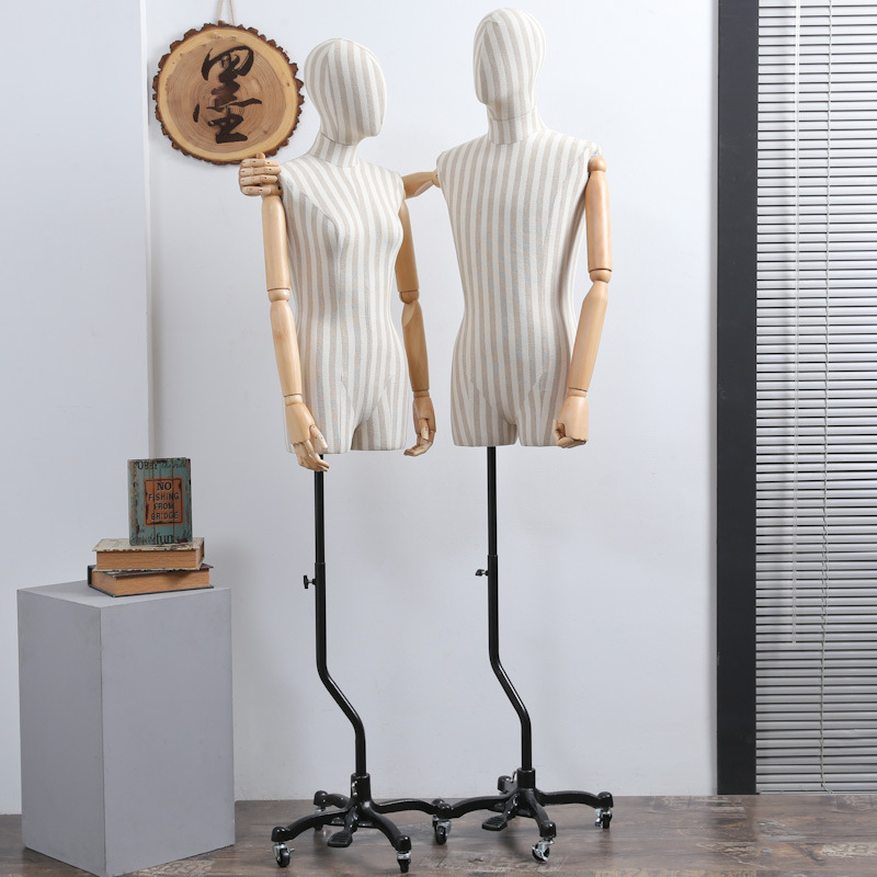 服装店模特道具男半身韩版人台模特衣架橱窗展示架全身模特展示架