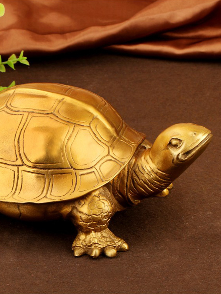 铜乌龟摆件铜龟黄铜长寿龟小乌龟金钱龟客厅装饰摆设乔迁新居礼品