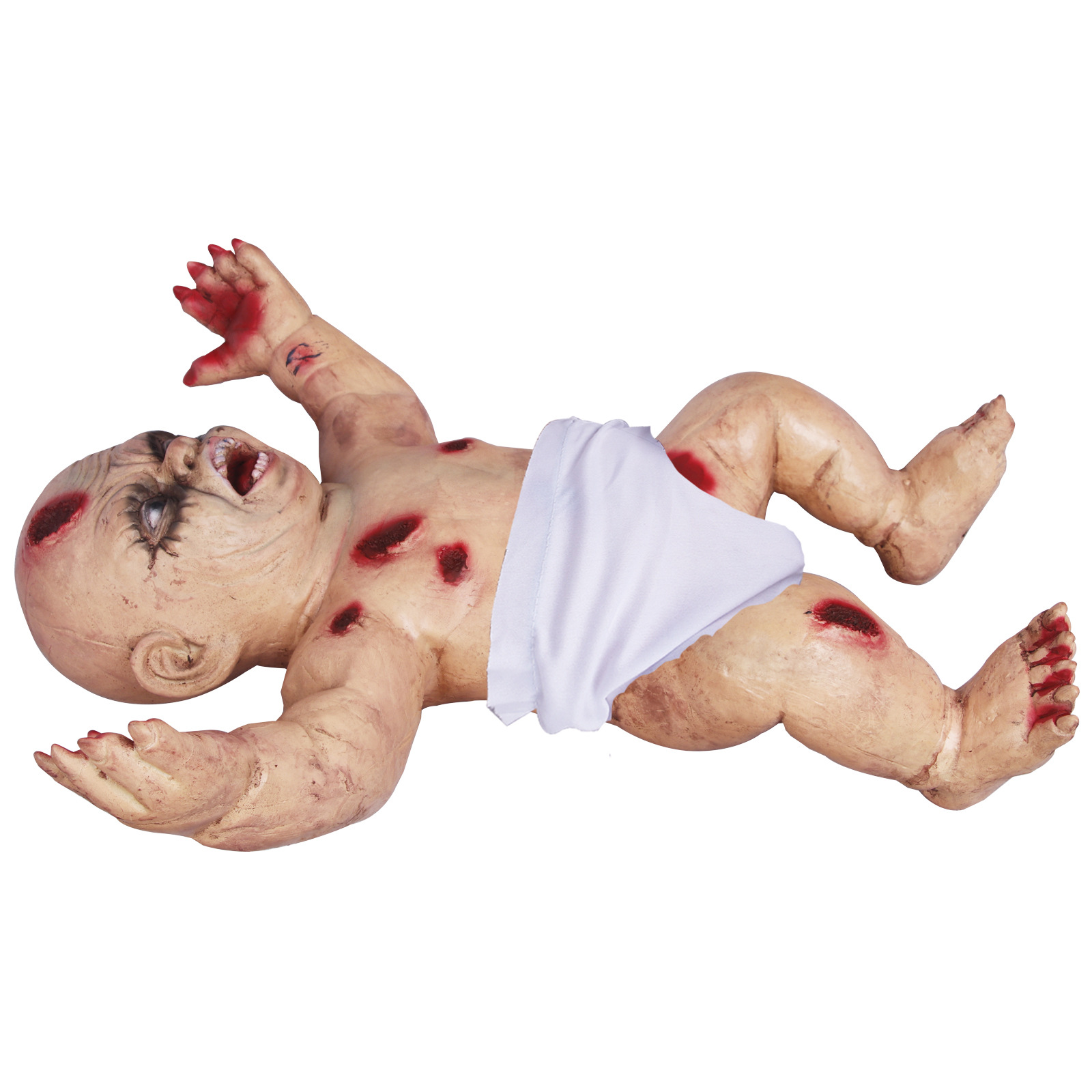 新款万圣节密室逃脱鬼屋酒吧恐怖鬼婴儿爬行道具摆件整蛊吓人玩具