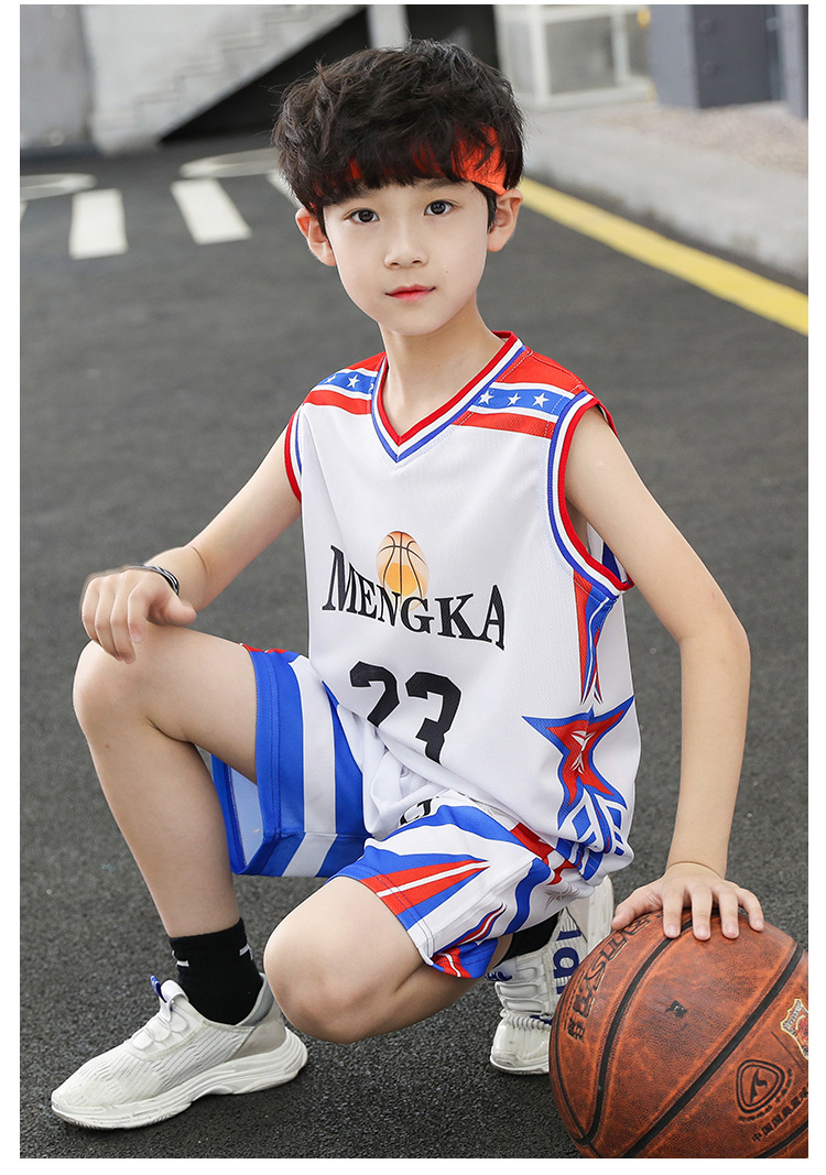 儿童篮球服运动服套装中小学生女孩训练服男幼儿园小孩球衣演出服