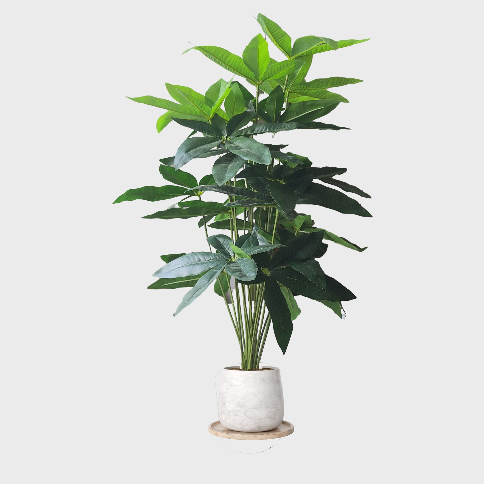 跨境户外仿真绿植发财树盆栽树人造假植物婚庆家居盆景招财摆件