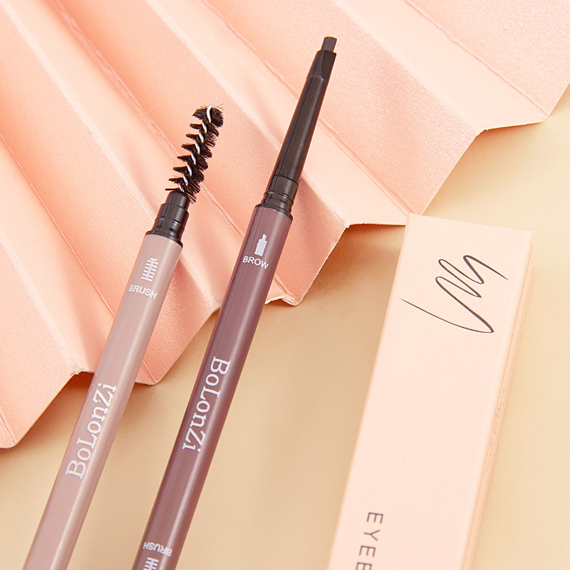 Bolonzi Morandi Ultra-Fine Double-Headed Eyebrow Pencil Small Briefs Machete Slim Waterproof Sweat-Proof Not Easy to Smudge Wholesale