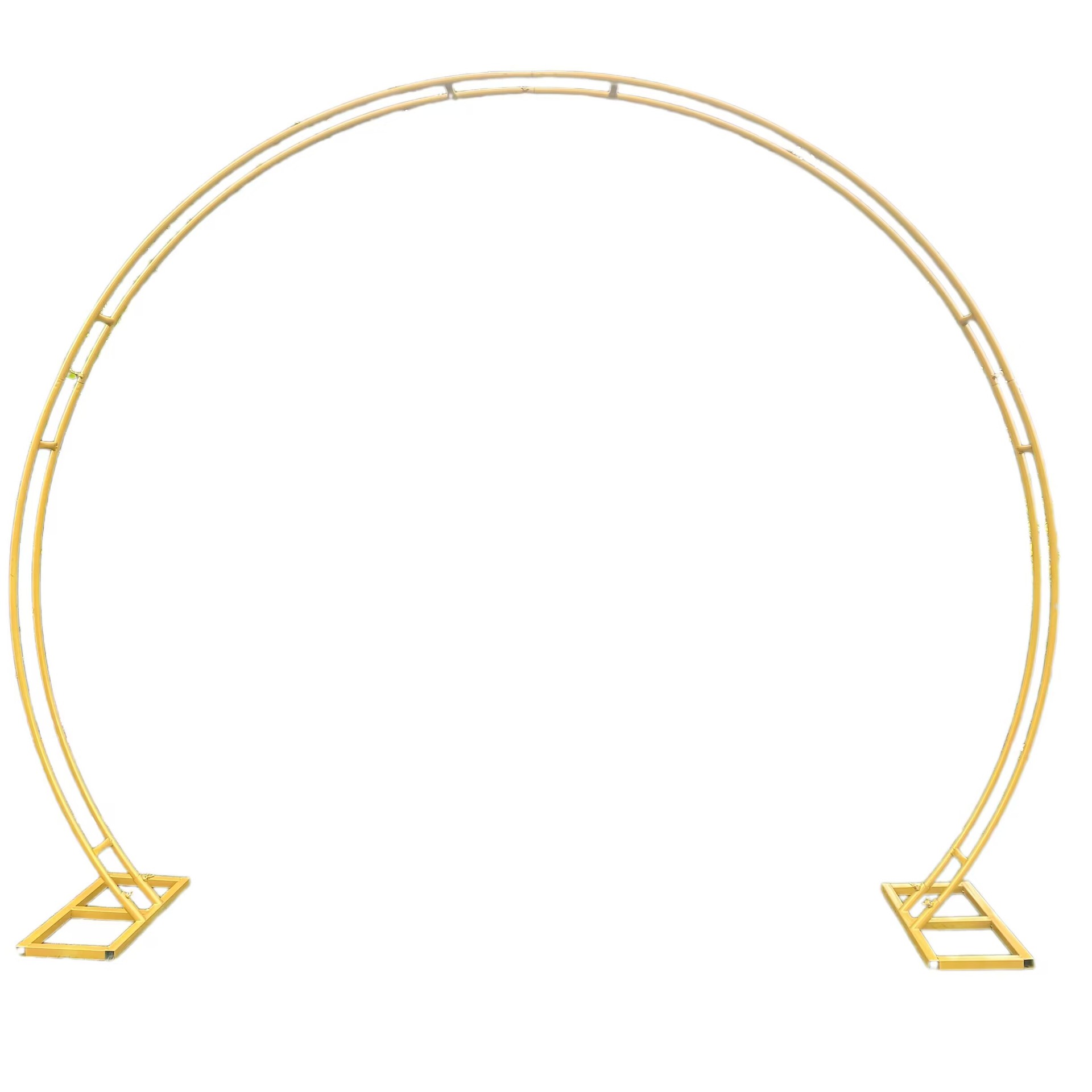 Wedding round Arch Background Arched Door Decorative Arch Semicircle Wedding Ceremony Layout Props Balloon Arch Iron Rack