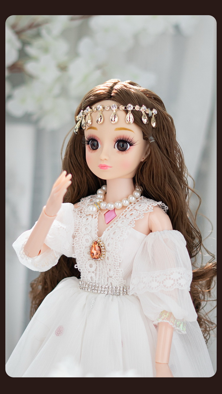 罗菲雅60公分大号盛装公主bjd娃娃玩偶生日礼物摆件礼品