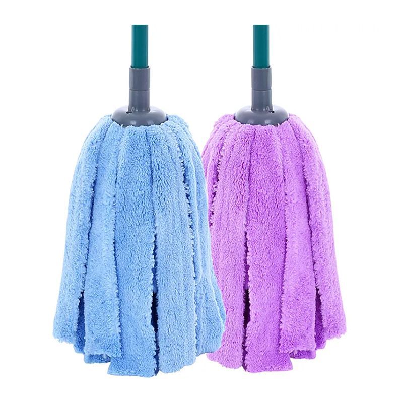 household mop microfiber cotton round wet mop head floor cleaning mop